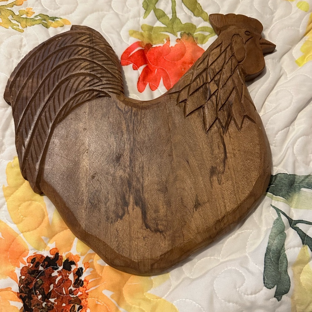 Wooden Rooster Cutting Board